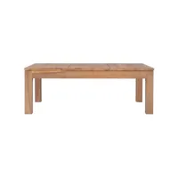 table basse bois de teck et finition naturelle 110 x 60 x 40 cm 246955