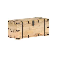 vidaxl coffre 90x40x40 cm bois solide de manguier 289634