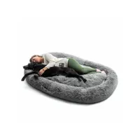 lit de chien pour humains  human dog bed xxl innovagoods grey