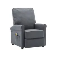 électrique fauteuil relaxation fauteuil de massage gris foncé tissu 70x88x96 cm best00007460235-vd-confoma-fauteuil-m05-3089
