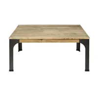 table basse bristol. style industriel vintage 59x115x46 cm ccvb5911546ev