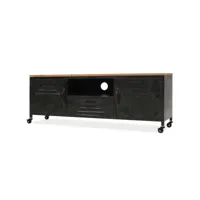 meuble tv，meuble de rangement，banc tv 120 x 30 x 43 cm noir cmwi552911