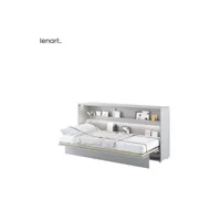lenart lit escamotable bed concept 06 90x200 horizontal gris mat