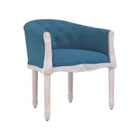 chaise à manger, chaise à dîner, chaise cuisine bleu velours qdtr80391