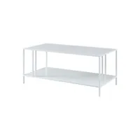 table basse métal 47 x 110 x 55 cm blanc helloshop26 03_0008454