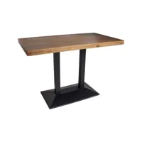 table bistrot double pied 110 x 60 x 75 cm