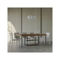 table console extensible avec rallonges 90x40-190cm camelia small premium fir itamoby
