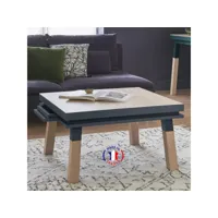 table basse carrée 100 cm, 100% frêne massif eg2-005bsr100