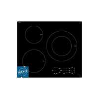 sauter - table de cuisson à induction 60cm 3 foyers 7200w noir  spi4361b -