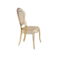 chaise en plexiglas belle époque - ambre transparent mp-2079_2156124lc