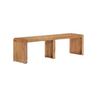 banc banquette design, banc de salle à manger, banc de cuisine 160x38x45 cm bois massif d'acacia meuble pro frco15983