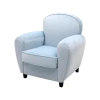 bobochic fauteuil club design onyx bleu ciel