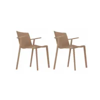 set 2 fauteuil kat - resol - vert - fibre de verre, polypropylène 560x555x790mm