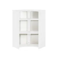 meuble comptoir bar 96 cm blanc 3 niches - coloris: new york 500 visio097bl500