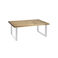 table basse icub strong eco 50x140x43 cm blanc effect-vintage icsmc-5014043 30 bl-ev