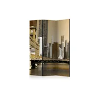 paravent 3 volets - chicago's bridge (vintage effect) [room dividers] a1-paraventtc0956