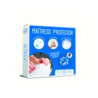 my lovely bed - protège matelas 140x190/200 cm  alèse imperméable et anti acarien  souple et silencieux - molleton 100% coton