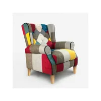 fauteuil patchwork bergère inclinable au design moderne throne light ahd amazing home design