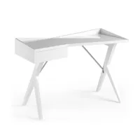 bureau en bois blanc