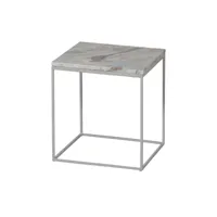 table basse - marbre - brouillard - 45x40x40 - bepurehome - mellow