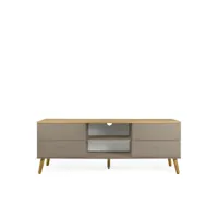 dot - meuble tv en bois 4 tiroirs l162cm - couleur - taupe