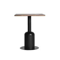 table de bar en bois de peuplier noir, 60x60x71 cm