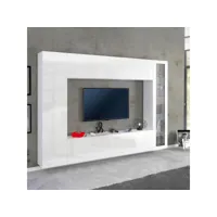 ensemble de salon équipé meuble tv blanc brillant joy ledge ahd amazing home design
