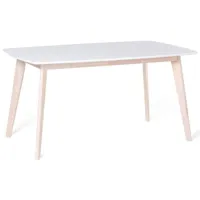 table de cuisine blanche 150 x 90 cm santos 53965