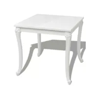 table de salon salle à manger design 80 cm laquée blanche helloshop26 0902293
