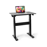 duronic tm04f table de travail assis-debout  support ergonomique  noir  grande surface 71 x 56 cm  hauteur ajustable 66 – 106 cm  10 kg