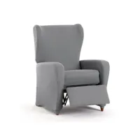 housse de fauteuil eysa bronx gris 90 x 100 x 75 cm