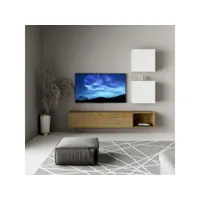 meuble tv mural salon suspendu design moderne a115 itamoby
