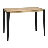 table mange debout lunds 60x140x110cm  noir-vieilli. box furniture ccvl60140108 ng-ev