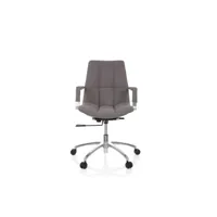 chaise de bureau siege pivotant saranto tissu gris foncé hjh office