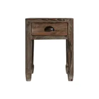 table basse en bois de pin, de couleur marron, 39x39x51 cm