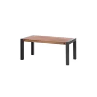 table extensible 200-250 cm en bois massif et métal - workshop
