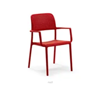 fauteuil en polypropylène bora - rosso 07 mp-2108_2156607lc