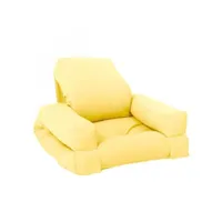 fauteuil futon standard convertible mini hippo couleur jaune 20100996654