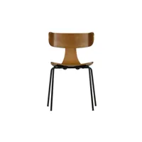chaise - bois/métal - marron - 77,5x50x52 - bepurehome - form 800585-b