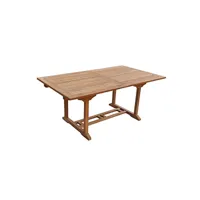 salento - table de jardin rectangulaire extensible en teck 1066-00-00