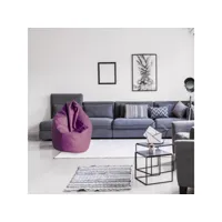 pouf élégant, couleur violet, dimensions 80 x 120 x 80 cm 8052773797276