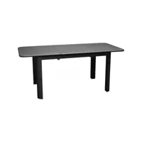 table en aluminium avec allonge eos 130-180 cm graphite