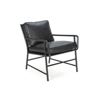 fauteuil thai natura noir gris foncé métal 63 x 79 x 95 cm