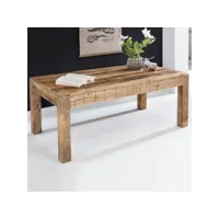 finebuy table basse bois massif mango table de salon 110 x 47 x 60 cm  table d'appoint style maison de campagne  meubles en bois naturel  table en bois massif meubles en bois massif