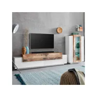 meuble tv moderne et élégant de salon design blanc bois corona ahd amazing home design