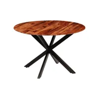 table de salle à manger bois massif de sesham 120 x 77 cm 246012