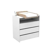 bodhi white - pack commode + table à langer