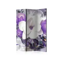 paravent 3 volets purple empress-taille l 135 x h 172 cm a1-paravent180