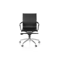 fauteuil de bureau fauteuil de direction patmos simili cuir noir hjh office