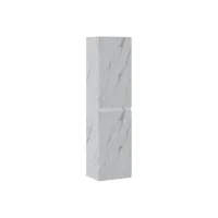 armoire de rangement de thermis hauteur 150 cm marbre blanc - meuble de rangement haut placard armoire colonne